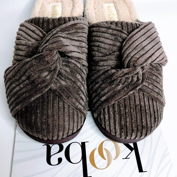 Kooba Shoes Kooba Terry Cloth Cross Front House Slippers New Poshmark